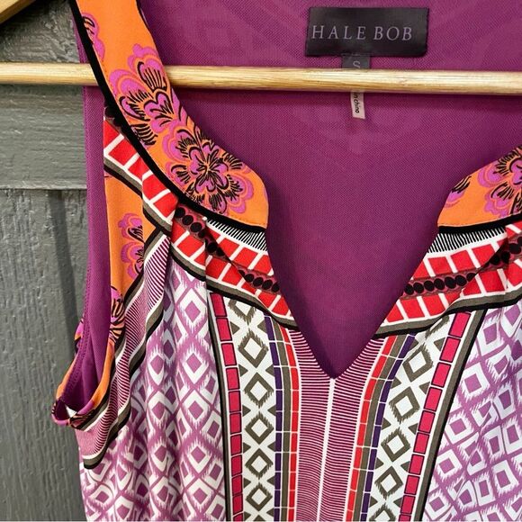 Hale Bob orange and pink sleeveless dress NWT - Picture 8 of 12